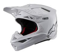 Alpinestars Supertech S-M10 Solid 2024 Casco Motocross, bianco, taglia L per maschi