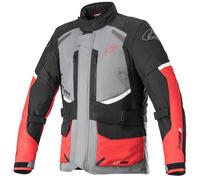 Alpinestars Andes V3 Drystar Giacca tessile moto, nero-grigio-rosso, taglia 2XL