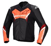 Giacca Pelle FASTER V3 Nero Rosso ALPINESTARS - AN: 60