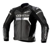 Alpinestars GP Force Giacca in pelle per moto, nero, taglia 48 per maschi