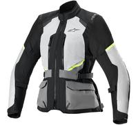 Alpinestars Stella Andes Air Drystar® impermeabile Giacca tessile moto da donna, nero-grigio, taglia XL per donne