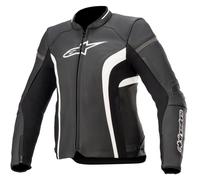 Alpinestars Stella Kira V2 Giacca donna moto in pelle, nero-bianco, taglia 44 per donne