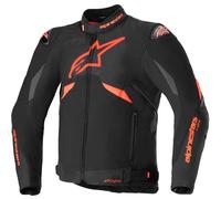Alpinestars T-GP R V3 Drystar giacca tessile moto impermeabile, nero-bianco-rosso, taglia S per maschi