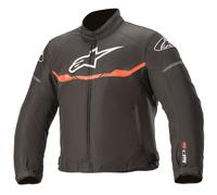 Alpinestars T-Sp S, giacca tessile impermeabile bambini 120 male Nero/Rosso Fluo