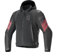 Giacca Moto Alpinestars Zaca Air Venom WP Nero/Rosso ChiaroXXL Nero,Rosso Chiaro