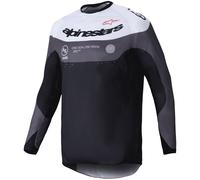 Alpinestars Pro-Dura Maglia da motocross, nero-grigio-bianco, taglia 2XL per maschi