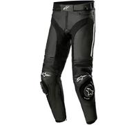 Alpinestars Missile V3 Pantaloni Moto in Pelle, nero-bianco, taglia 60 per maschi