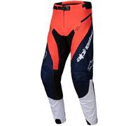 Alpinestars Pro-Dura Pantaloni da motocross, bianco-blu-arancione, taglia 36 per maschi
