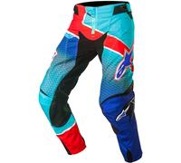 ALPINESTARS ALPINESTARS - Pantaloni Techstar 2017 Venom Blue / Cyan / Rosso 28