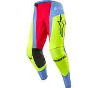 ALPINESTARS ALPINESTARS - Pantaloni Techstar Ocuri Light Blue / Giallo Fluo / Rosso Berry 2024 28