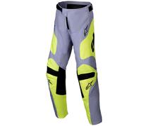 ALPINESTARS ALPINESTARS - Pantaloni Youth Racer Veil Grigio / Giallo Fluo 2025 26