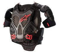 Pettorina protettiva cross Alpinestars A-6 CHEST PROTECTOR Nero Antracite Rosso XL-XXL