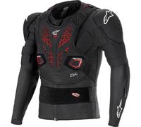 Alpinestars Bionic Pro V3 Plasma Giacca protettiva, nero-rosso, taglia L