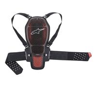 Paraschiena Alpinestars Nucleon KR-1 Celli Trasparente-Rosso-Nero Uomo L