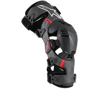 Alpinestars Supertech RK-10 Plasma, ginocchiere XL female Nero/Rosso