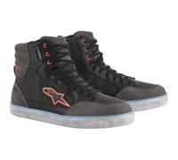 Alpinestars J-6 Canvas Scarpe motociclistiche impermeabili, nero-grigio, taglia 45 per maschi