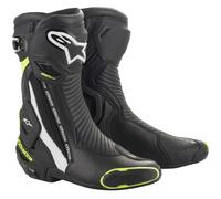 Alpinestars SMX Plus v2 Stivali moto, nero-bianco-giallo, taglia 44 per maschi