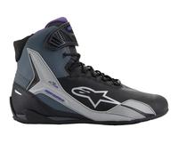Alpinestars Stella Faster-4 Scarpe da moto da donna, nero-grigio-porpora, taglia 41 per donne