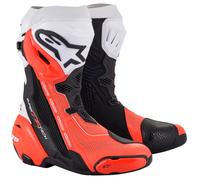 ALPINESTARS ALPINESTARS - Stivali Supertech R Vented Nero / Bianco / Rosso Fluo 44