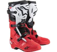 Alpinestars Stivali Tech 10 Enduro da motocross – Nero/Bianco/Rosso – Taglia 47 Uomo