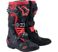 Alpinestars Tech 10 Stivali da motocross 2026, nero-rosso, taglia 45 per maschi