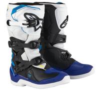 Alpinestars Tech 3S Stivali da motocross giovanile, nero-bianco-blu, taglia 35 36