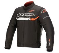 Alpinestars T-SP S Ignition Giacca tessile impermeabile per moto, nero-bianco-rosso, taglia S per maschi