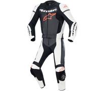 Alpinestars GP Force Lurv traforato due pezzi tuta in pelle moto, nero-bianco-rosso, taglia 56 per maschi