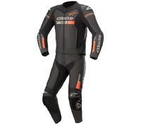 Tuta in Pelle 2 Pezzi Alpinestars GP Force Chaser Nero/Rosso/Fluo50 Nero,Rosso,Fluo