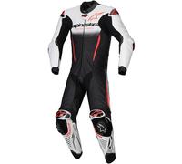 Alpinestars GP-R7 Tuta in pelle da moto in 1 pezzo, nero-bianco-rosso, taglia 54 per maschi