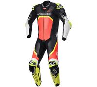 Tuta GP TECH V4 Nero Giallo Rosso Fluo - ALPINESTARS - AN: 54