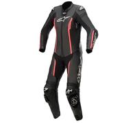 Alpinestars Stella Missile V2 One Piece Motorcycle Ladies Leather Suit, nero-rosa, taglia 48 per donne