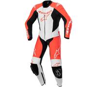 Alpinestars Gp Plus V2, tuta in pelle 1pz. bambini 150 male Rosso Fluo/Bianco/Nero
