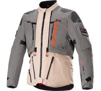 Alpinestars AMT-10 R Drystar® XF giacca tessile moto impermeabile, grigio-beige, taglia 4XL per maschi