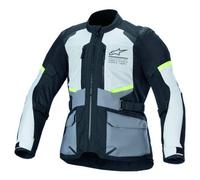Alpinestars Andes Air, giacca tessile Drystar L male Grigio Chiaro/Grigio Scuro/Nero/Giallo Fluo