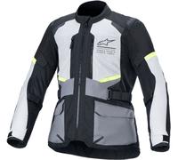 Alpinestars Andes Air, giacca tessile Drystar L male Grigio Chiaro/Grigio Scuro/Nero/Giallo Fluo
