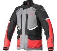 Alpinestars Andes V3 Drystar Giacca tessile moto, nero-grigio-rosso, taglia S