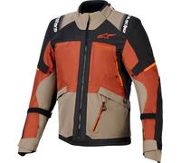 Alpinestars Andes V4, giacca tessile Drystar 4XL male Marrone Scuro/Rosso/Nero