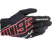 Alpinestars Aragon Guanti Moto, nero-rosso, taglia S per maschi