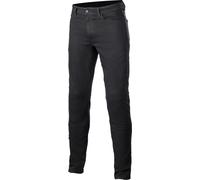 Alpinestars Argon Slim Fit Denim Pantaloni tessili moto, nero, taglia 38 per maschi