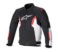 Alpinestars AST-1 V2 Air Giacca tessile moto (Black/White/Red,XXL)