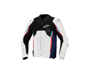 Alpinestars AST V3 Air Giacca tessile da motocicletta perforata, grigio/blu/rosso, M