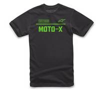 Alpinestars Astars Moto-X Maglietta, nero/verde, Taglia S