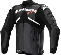 Alpinestars Atem V5 giacca in pelle moto traforata, Bianco/nero, Taglia 50