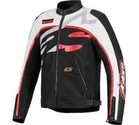 Alpinestars Axton, giacca in tessuto/pelle XL male Nero/Bianco/Rosso