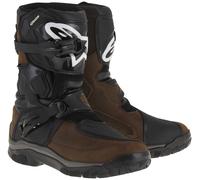 Alpinestars Belize Drystar Oiled Stivali da moto impermeabile, nero-marrone, taglia 45 46 per maschi