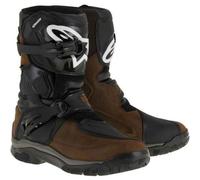Alpinestars Belize Drystar Stivali pelle Ingrassata Marrone Nero Moto