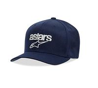 Alpinestars berretto flexfit visiera ricamata logo 3d Hats, Uomo, Heritage Blaze Hat Navy/Grey, LXL