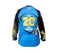 Alpinestars Bicycle Maglietta A Maniche Lunghe Team Ucc Megavalanche Cyan / Black / Yellow