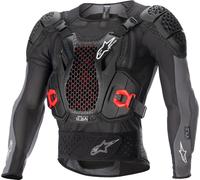Alpinestars Bionic Plus V2 Giacca Protector, nero-rosso, taglia XL per maschi